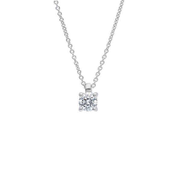 Collana Gioielleria Dossena  Donna in Oro bianco Diamante 0.26 Ct COOR-235-253 - COOR-235-253